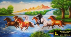 Tranh sơn dầu mã đáo thành công 14